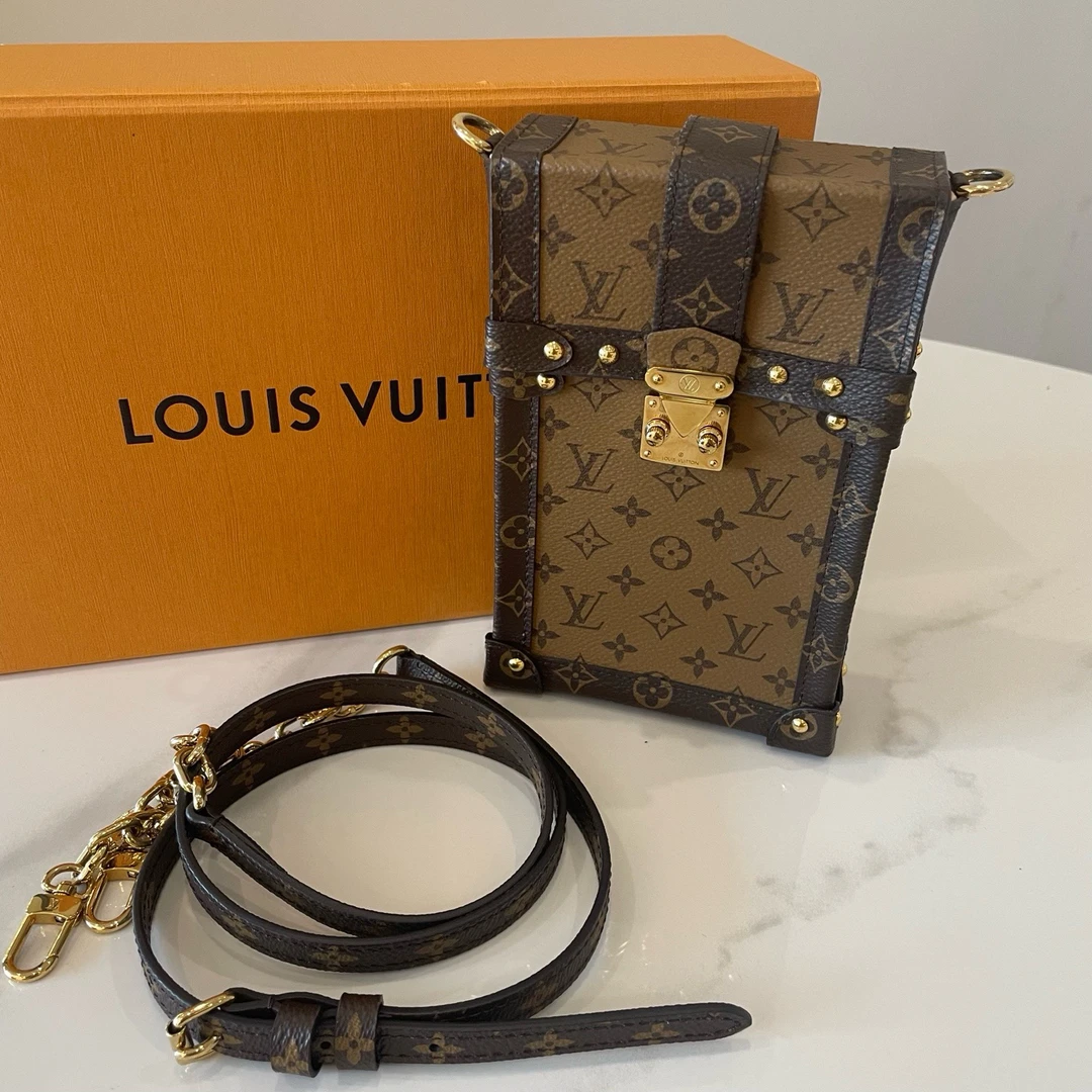 99新 LouisVuitton/路易威登 LV Trunk 竖款盒子包