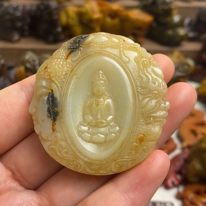 蛇纹石玉未镶嵌颈饰104