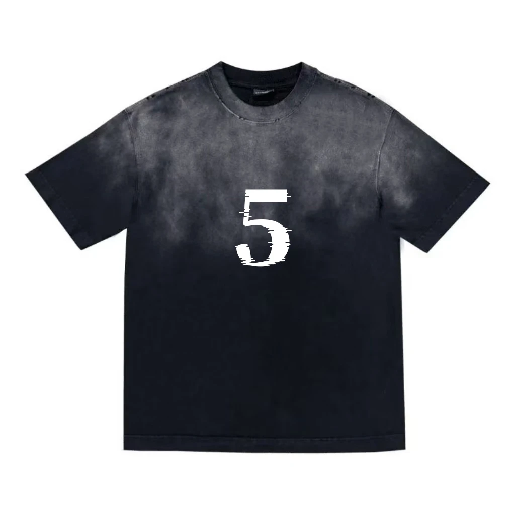 【5号】欧货潮牌时尚百搭男士短袖纯棉休闲T恤