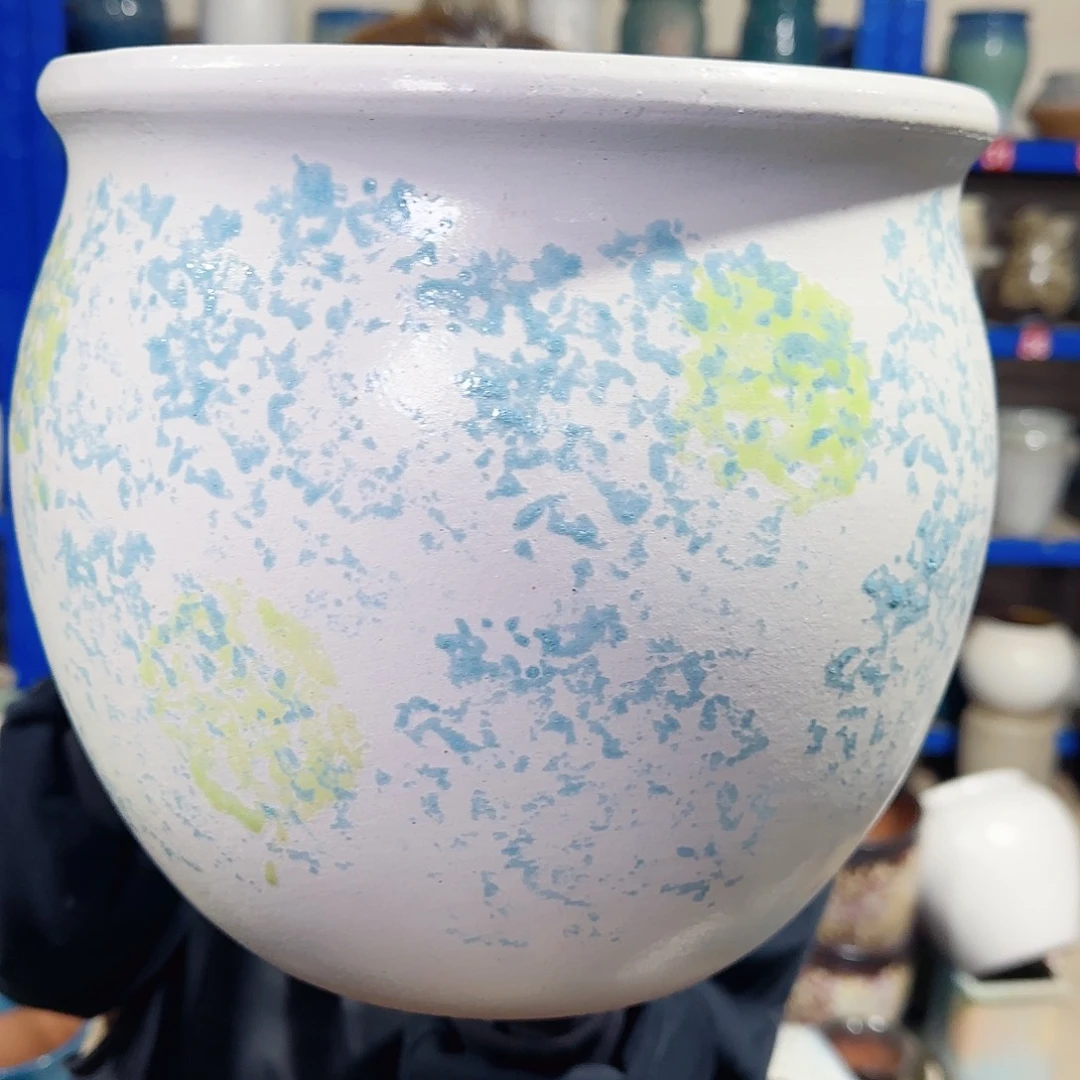 紫砂花盆高25口25