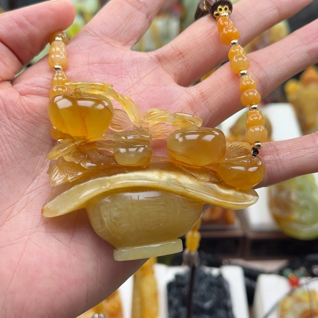 岫玉未镶嵌挂件?*子挂件