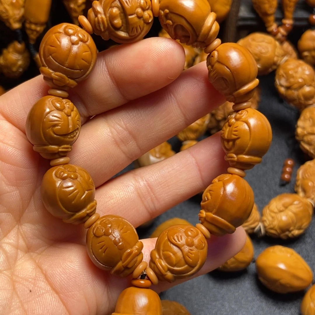 【闪购商品】手串/手链橄榄核猫**.机器猫