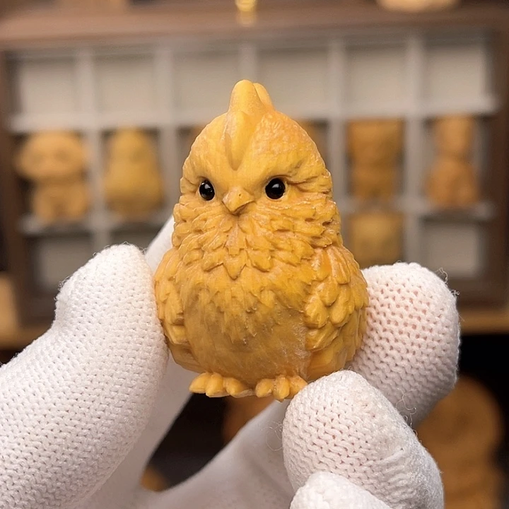 生肖鸡挂件黄杨木挂件黄杨木