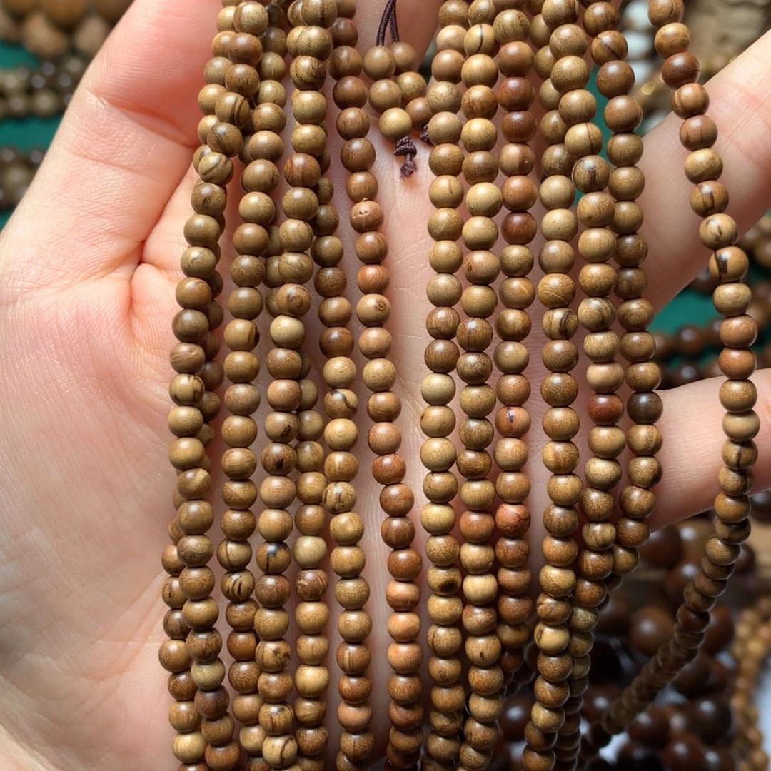 檀香木手串/手链老山檀香0.4多圈瑕疵