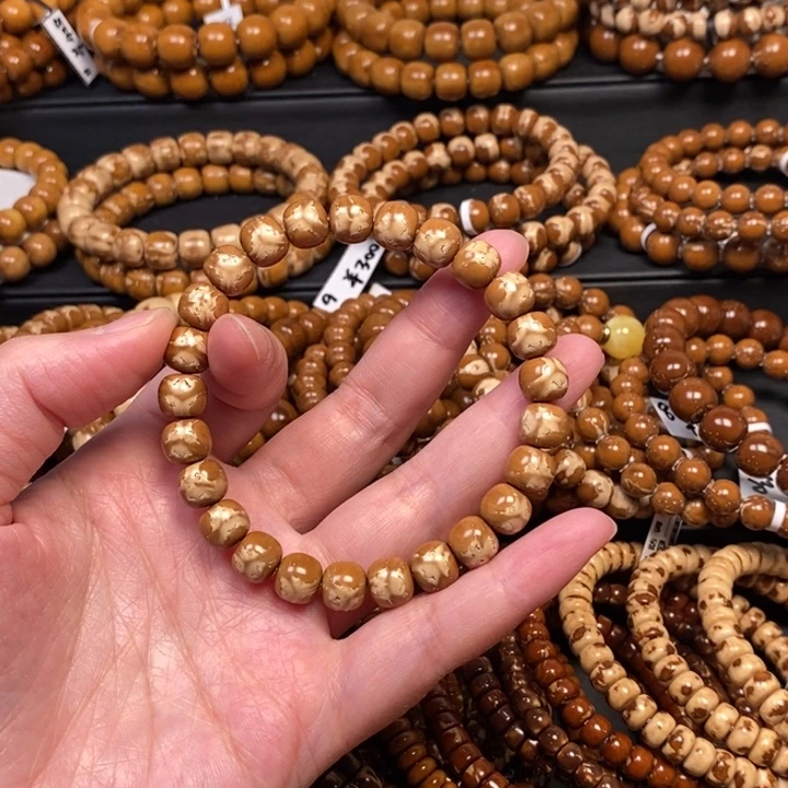 手串紫金鼠实心鬼脸花皮老型尺寸9