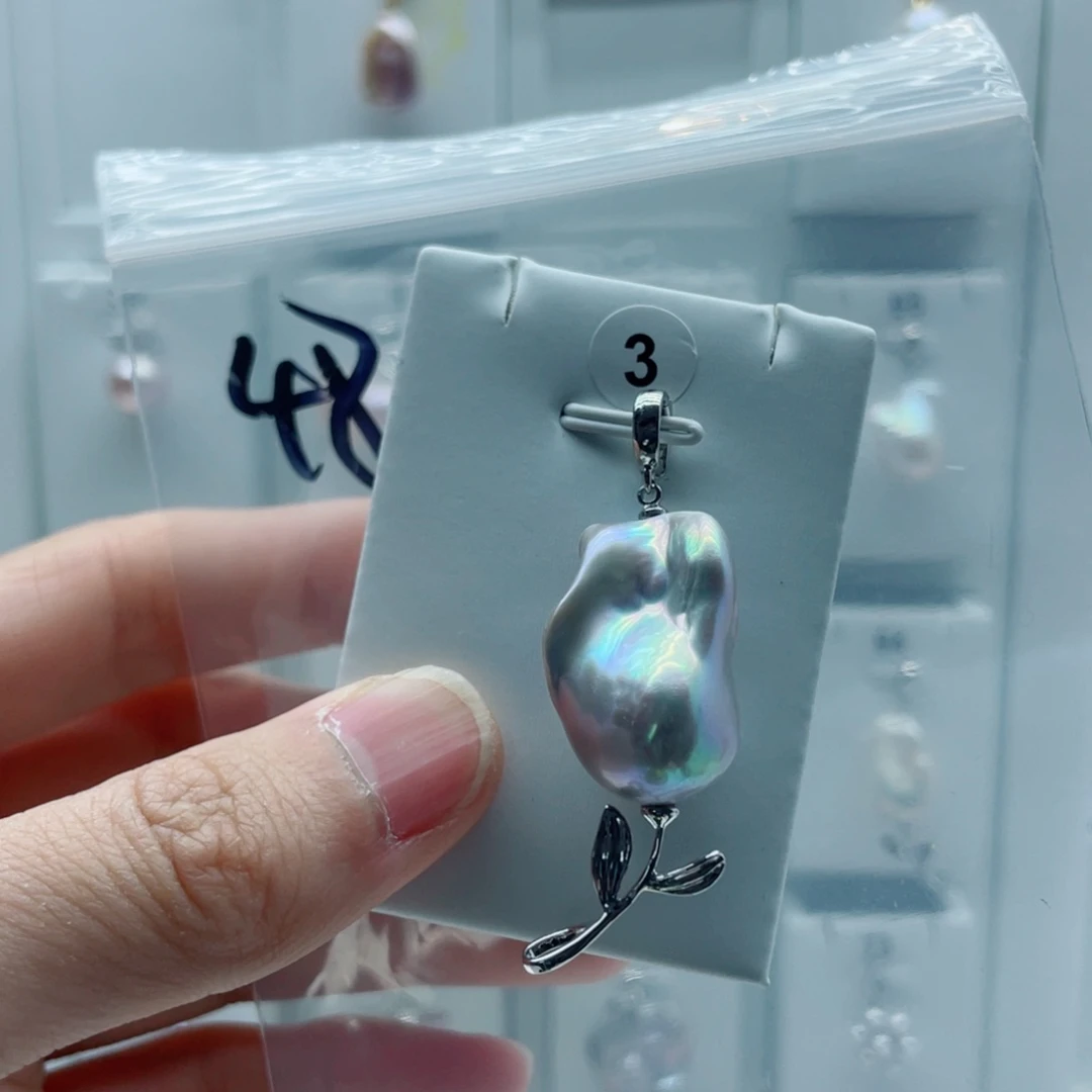 合金淡水珍珠颈饰