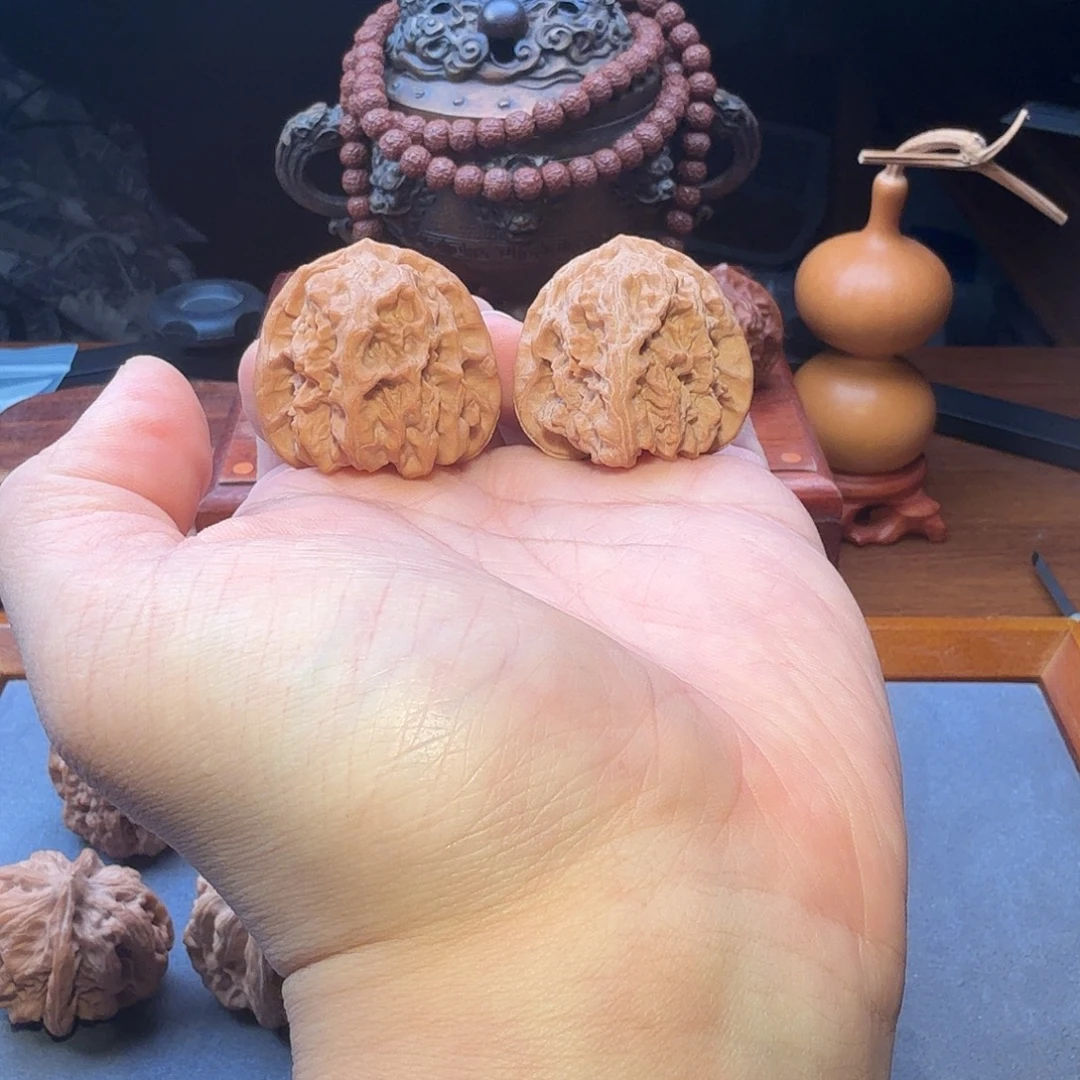 文玩核桃把件37.5尺寸蓟县红马蹄