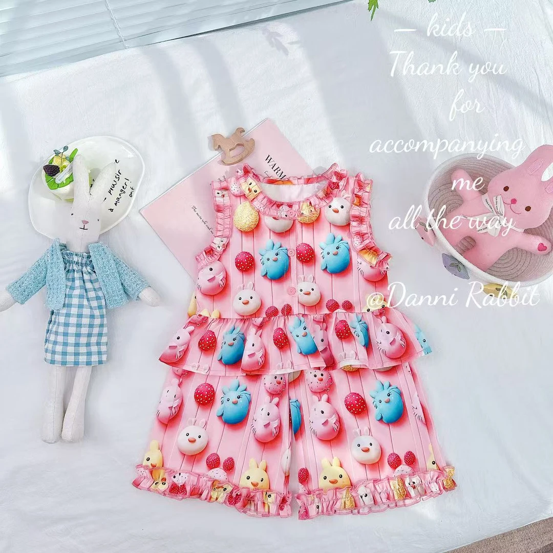 【Dannirabbit】*裸眼3D+童话世界+Q萌小兔*女童套装 X-897