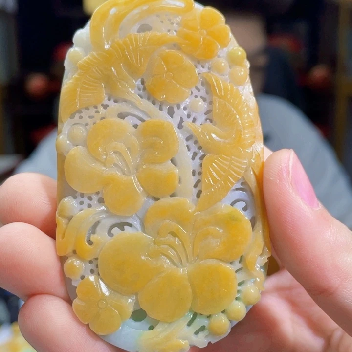 翡翠未镶嵌吊坠(不含链)F12