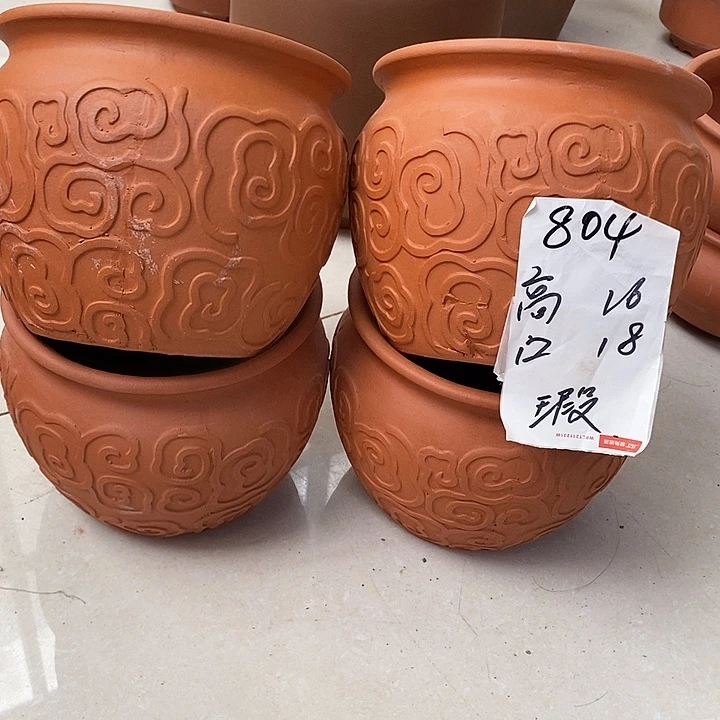 粗陶红陶绿植花盆804