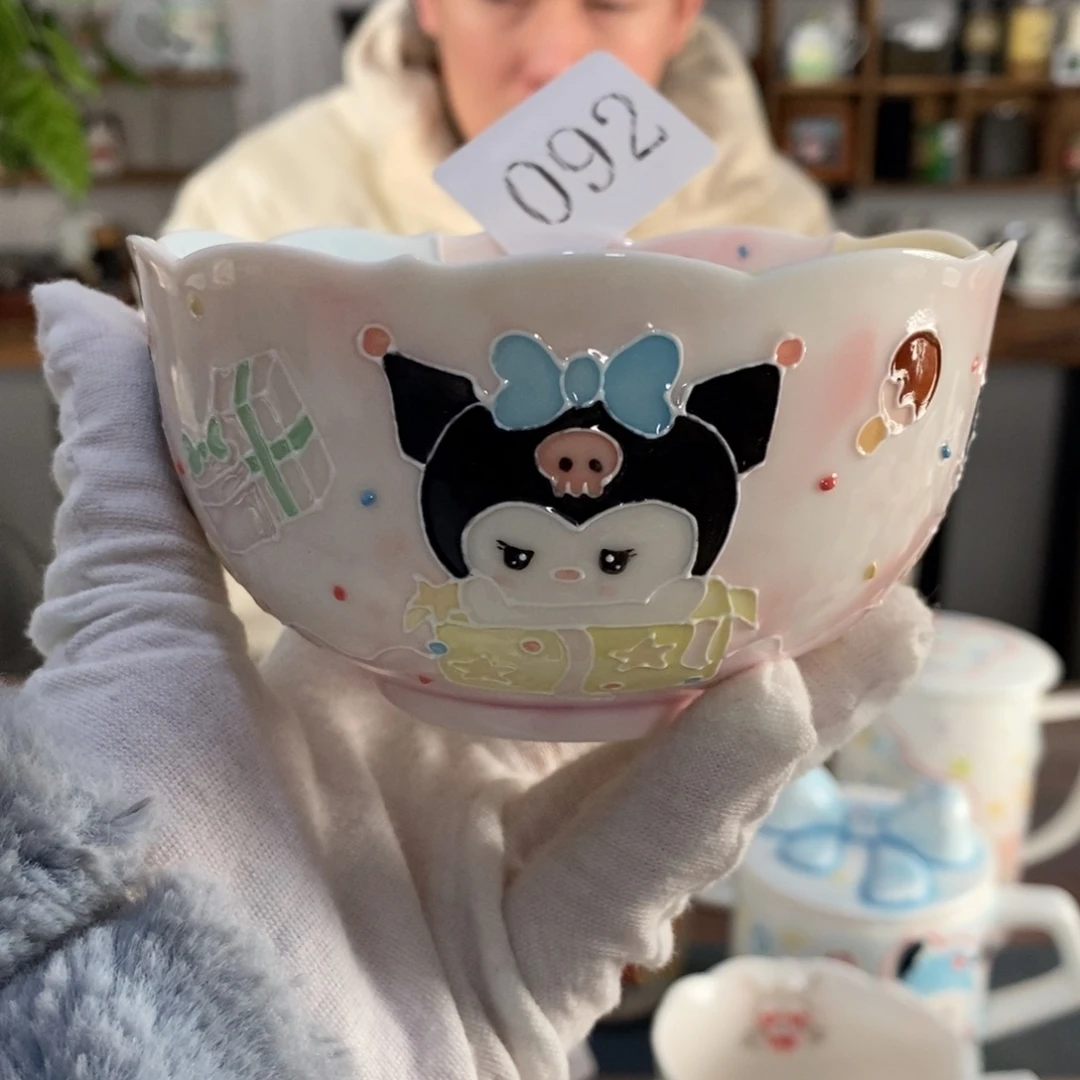 瓷片景德镇釉下彩手绘