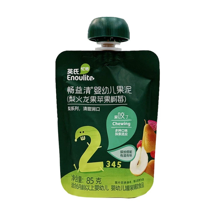英氏 忆格畅益清婴幼儿果泥 梨火龙果苹果树莓85g/袋