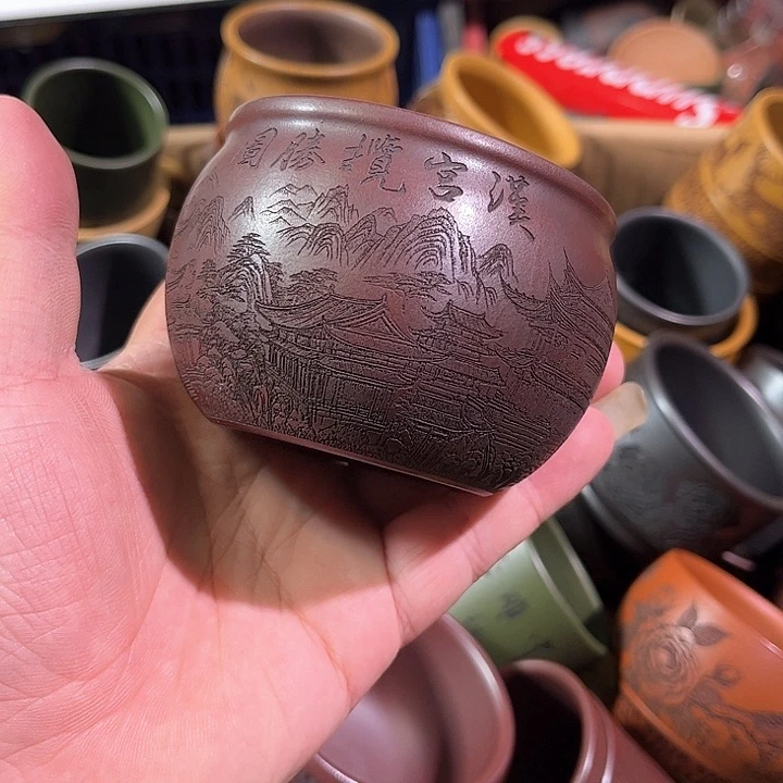 茶杯紫砂全手工紫砂主人杯