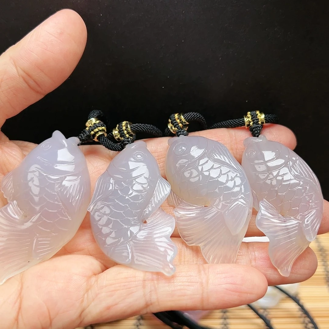 未镶嵌玛瑙/玉髓珠宝半成品随机4发一