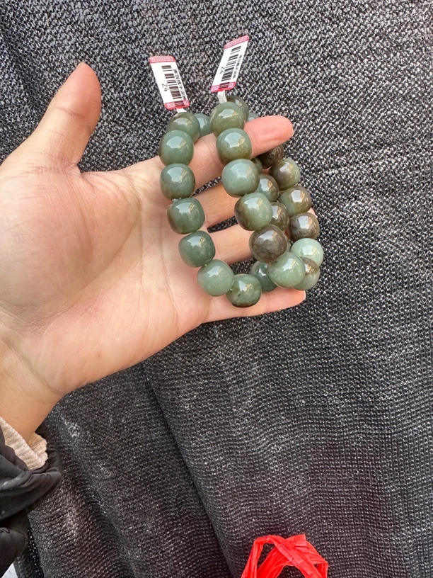 和田玉且末料带糖16mm手串多样性拍一发一