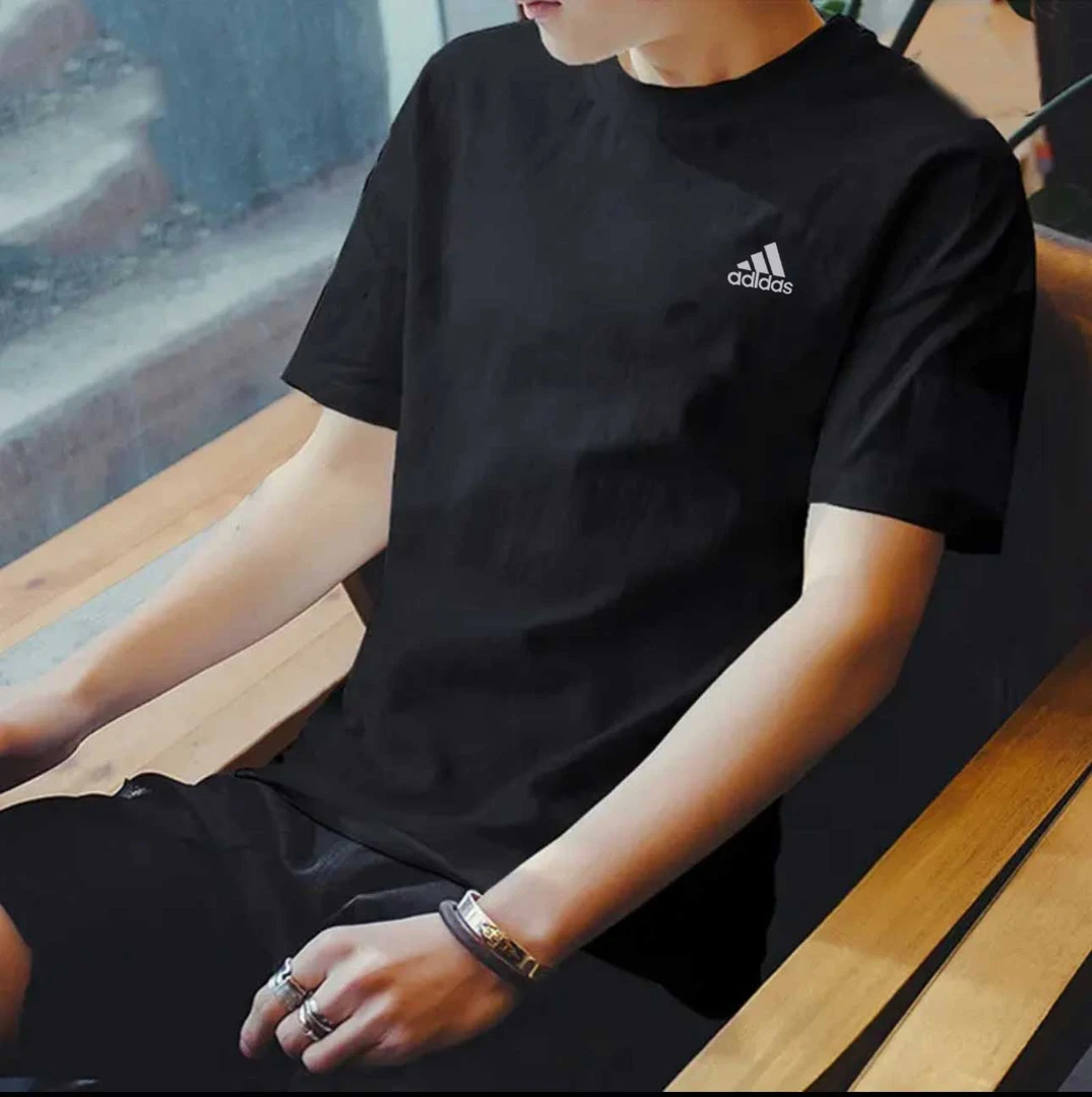 运动T恤夏季短袖男装男免烫处理情侣休闲百搭