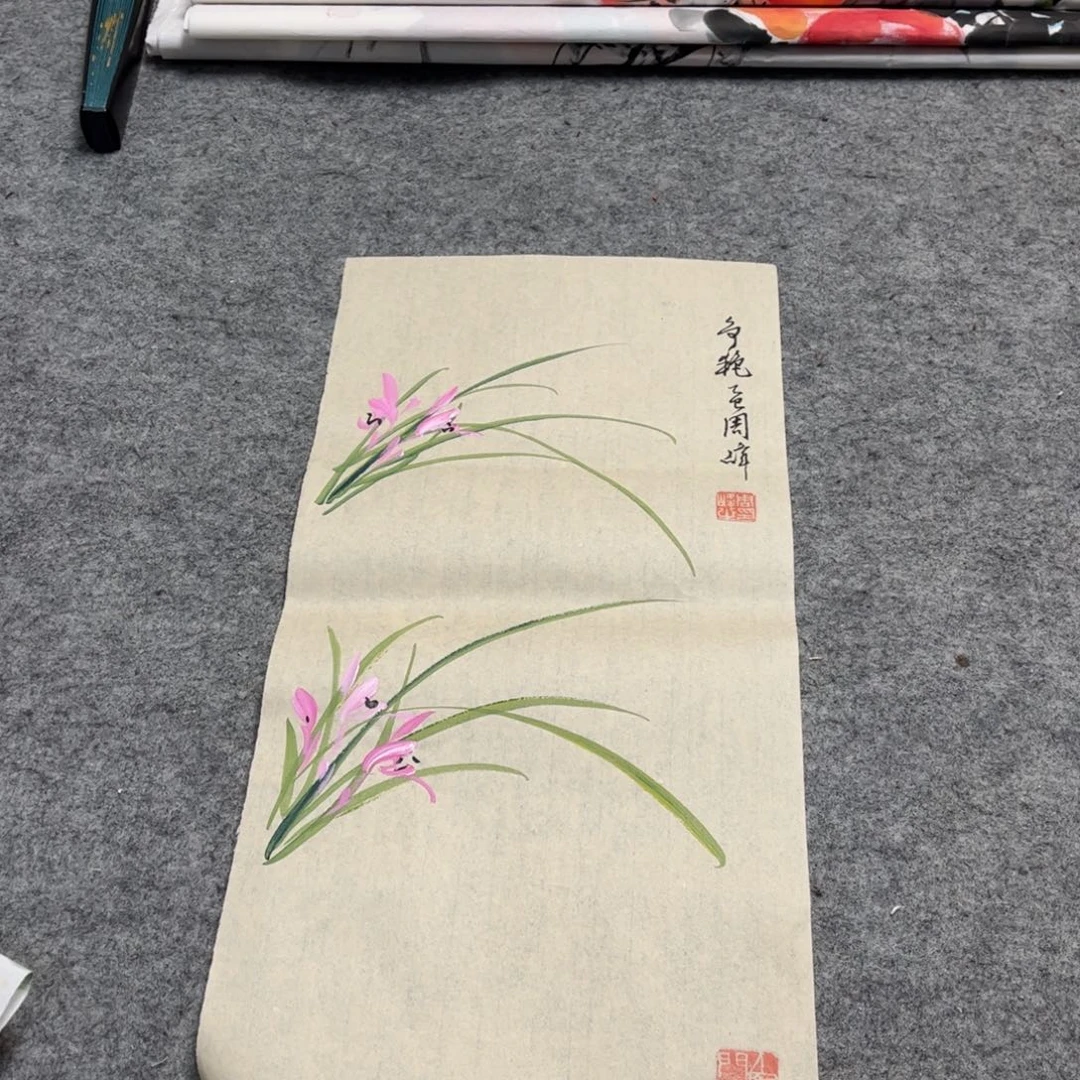 国画12.12纯手绘无边框作品