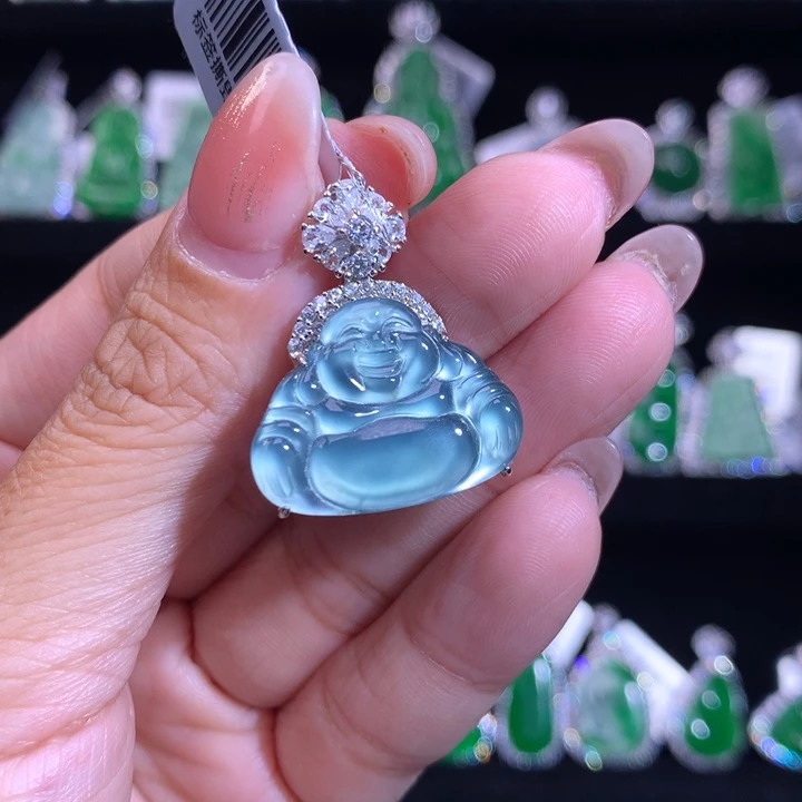 【闪购商品】颈饰银S925镶嵌翡翠