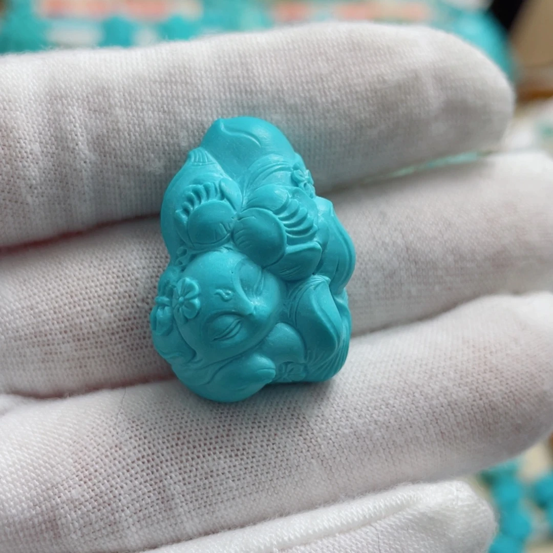 绿松石未镶嵌珠宝奇石