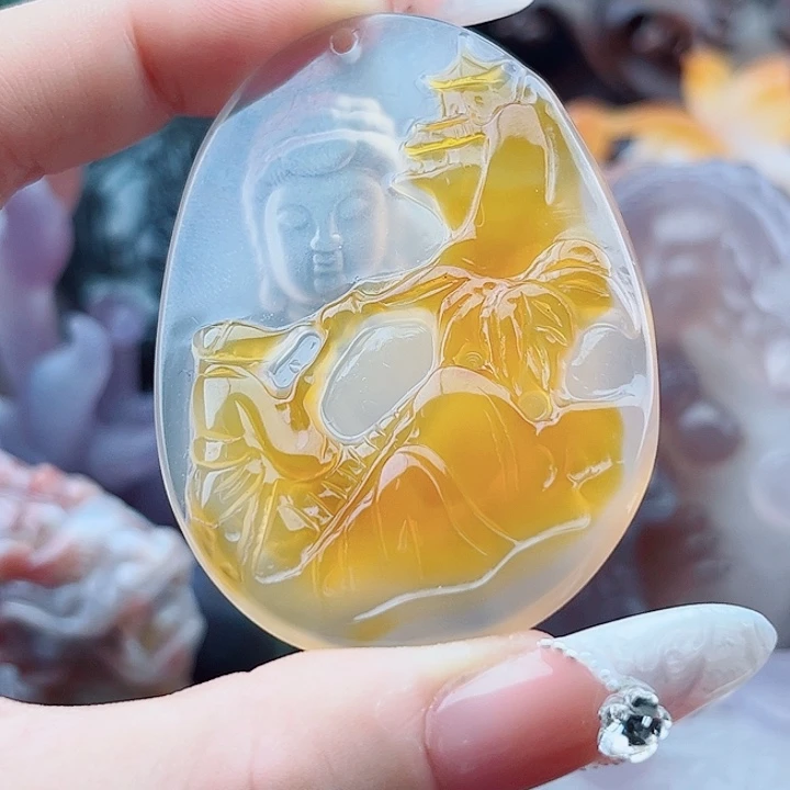 三***少未镶嵌玛瑙手饰吊坠