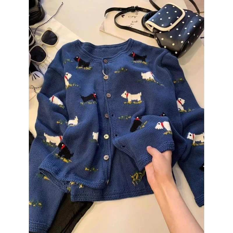 2025新款加大码300斤卡通洋气针织毛衣男女秋冬慵懒休闲宽松外套