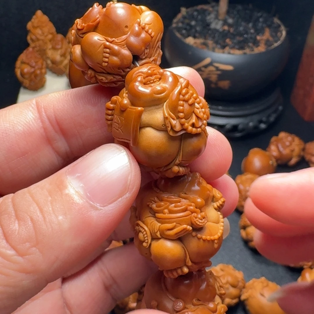 佛****橄榄核手串/手链弥勒