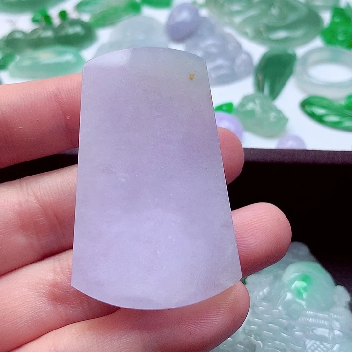 翡翠未镶嵌吊坠(不含链)无事牌