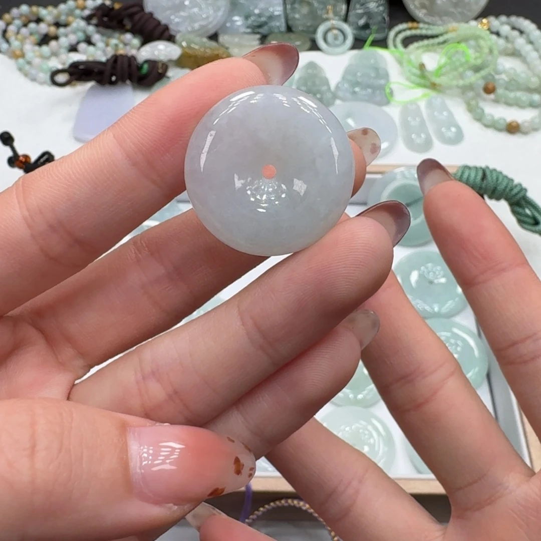 翡翠未镶嵌颈饰翡翠扣子