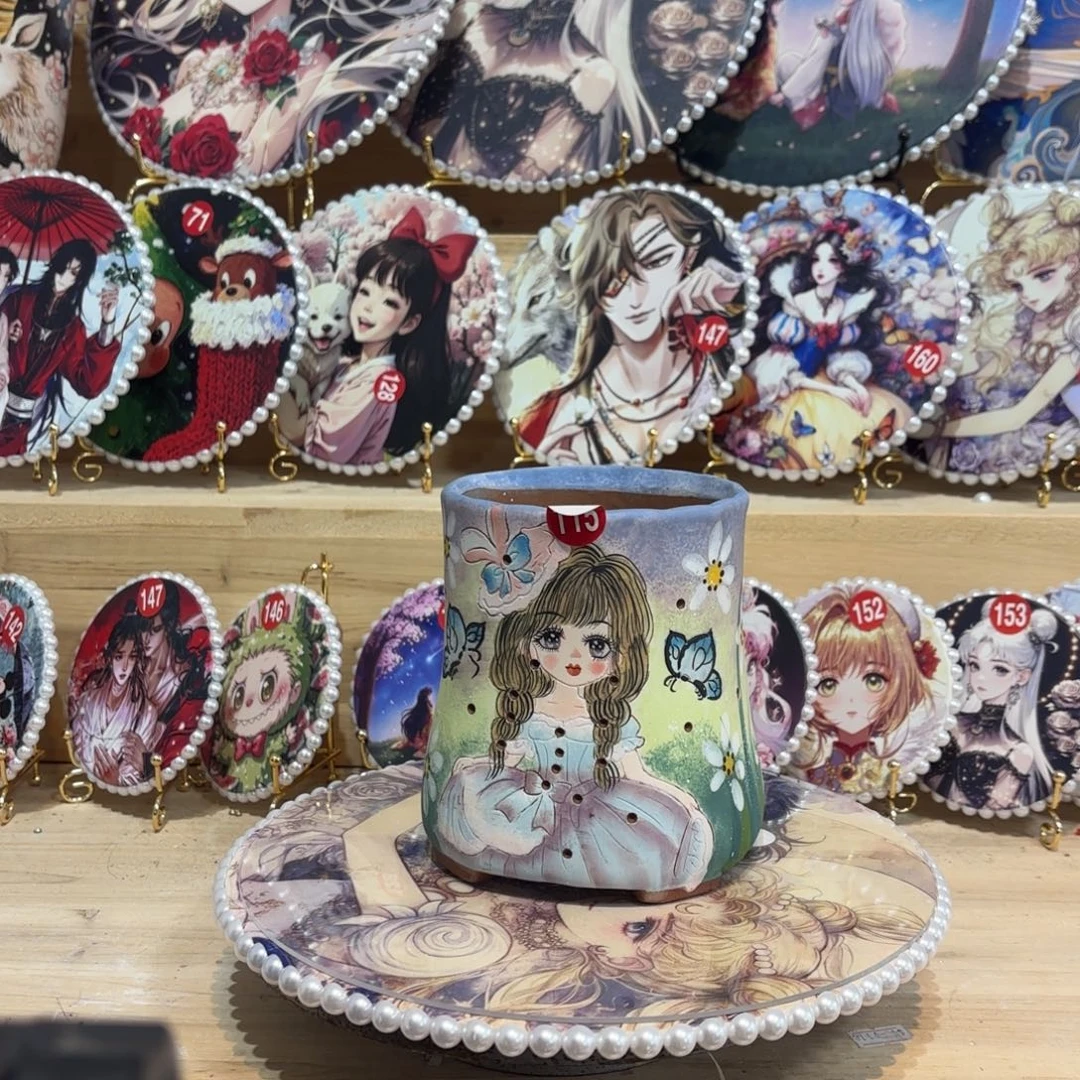 景德镇手绘花盆陶瓷10/14