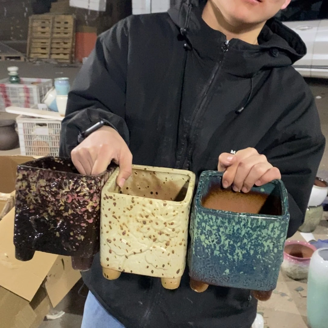 紫砂花盆瑕疵14/16x h j j h f f