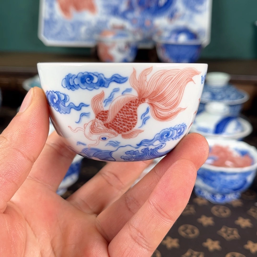 瓷片ლ****自成堂景德镇市手工手绘