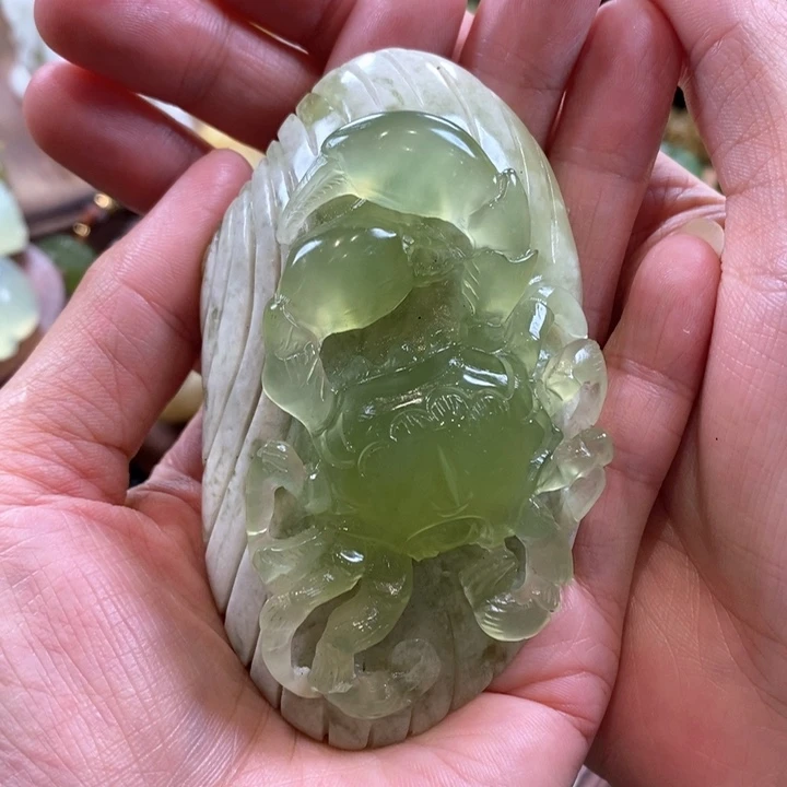 蛇纹石玉未镶嵌手把