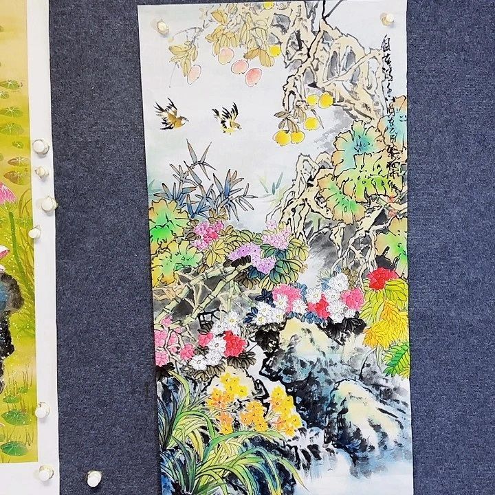 国画国画花鸟画作品