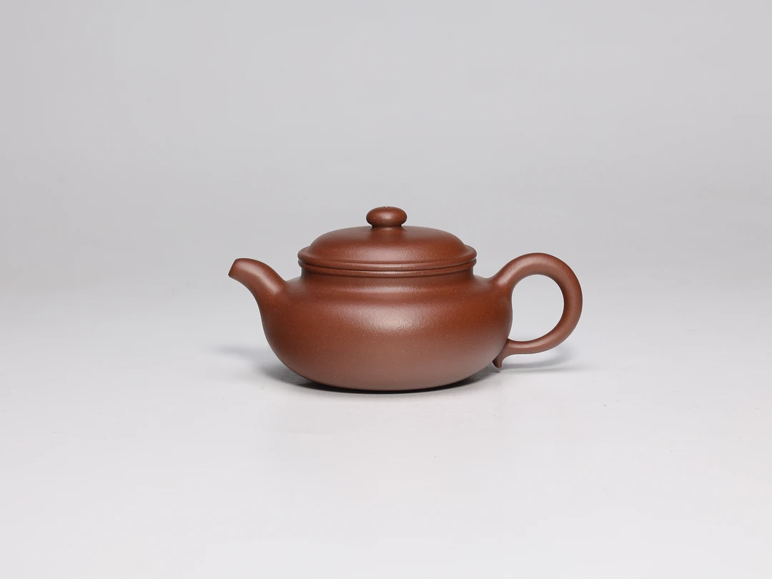 【上正周年款】《仿古》五号井底槽清 约210cc 手工紫砂壶