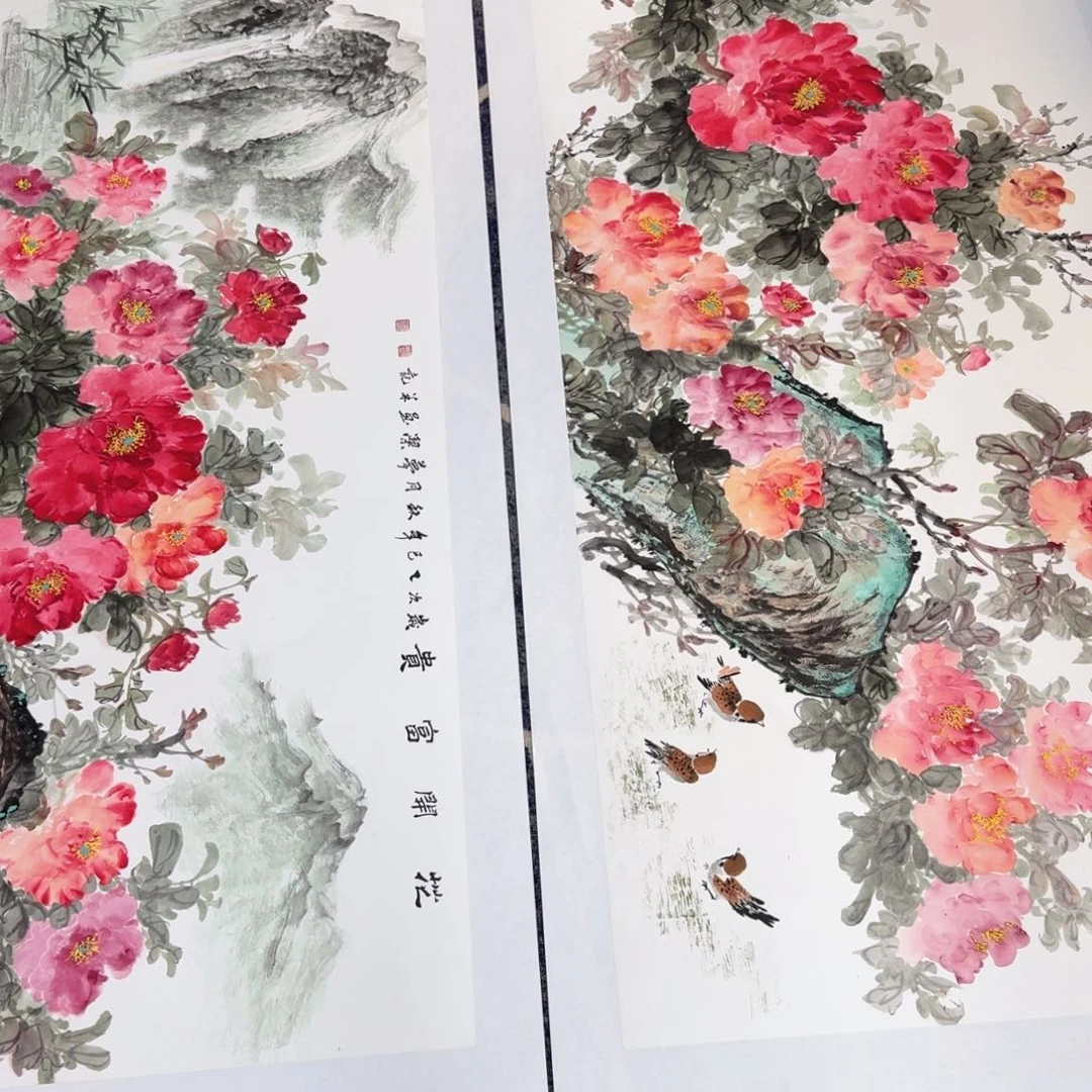 善***图国画国画作品山水花鸟