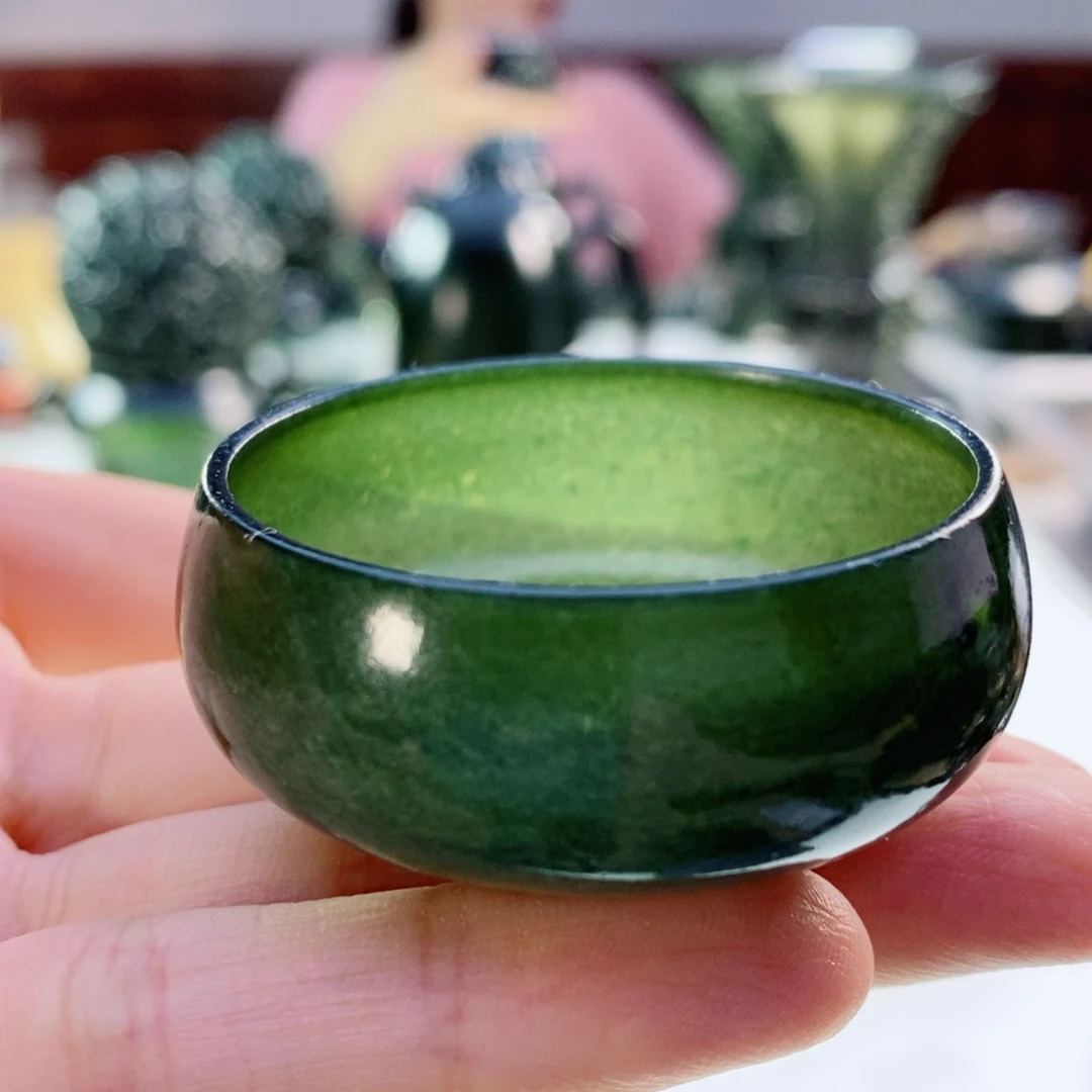 和田玉（青玉）未镶嵌摆件微瑕