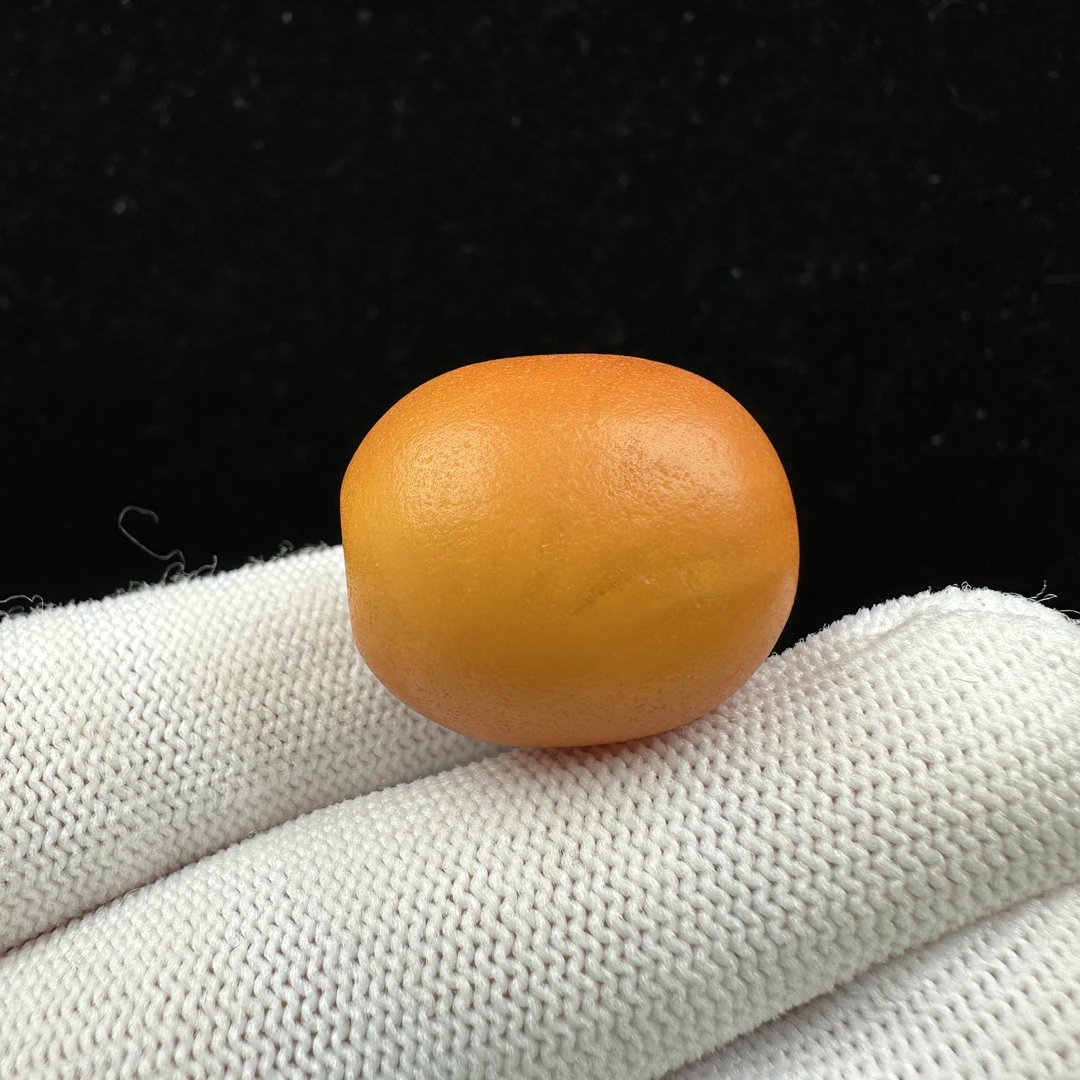 Y5859天然原矿蜜蜡老蜡桶珠21x23mm6.1克抖音基地质检发货