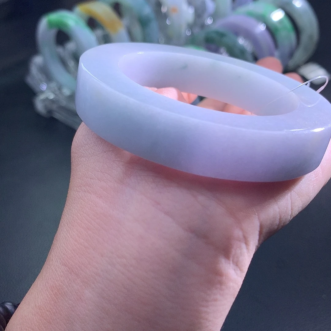 定制翡翠未镶嵌翡翠手镯54-61正