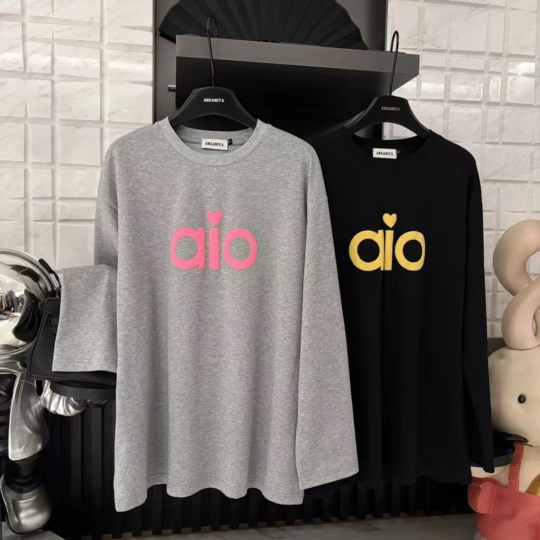 【限定字母Tee】秋季潮牌大版型基础限定字母长袖CP484