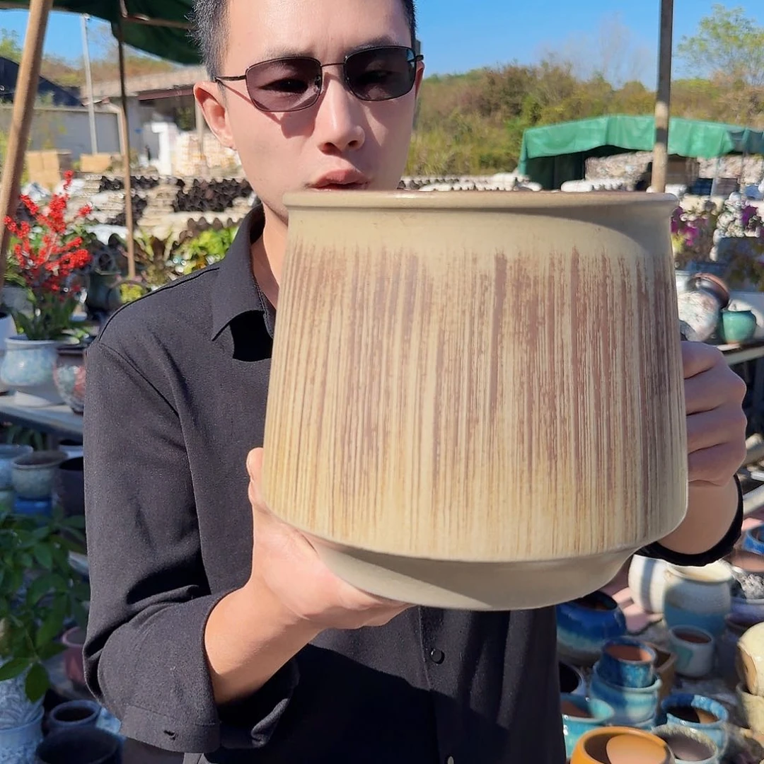 紫砂花盆瑕疵一个一个酥条