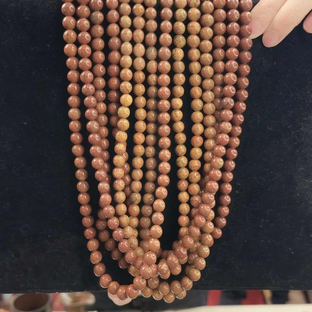 泗水砭石直播间精品卡8素圈108颗链（精挑高货）