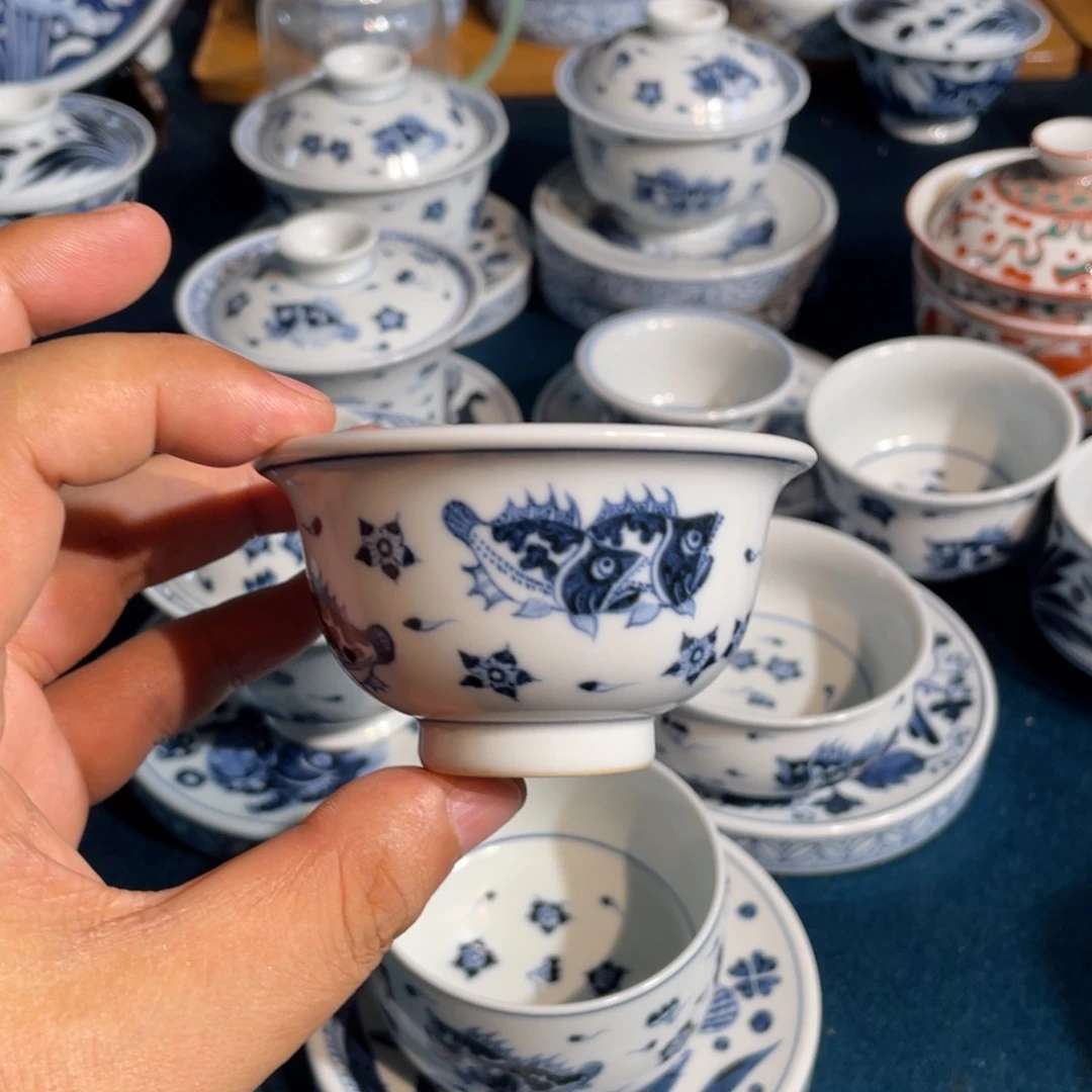 现***现景德镇手工手绘茶器