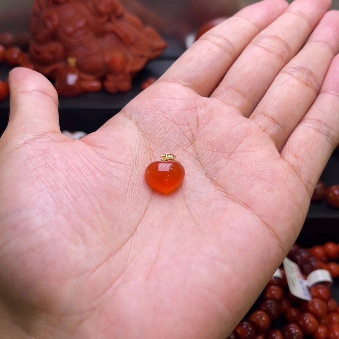 群****南红玛瑙18K金镶嵌手串南红