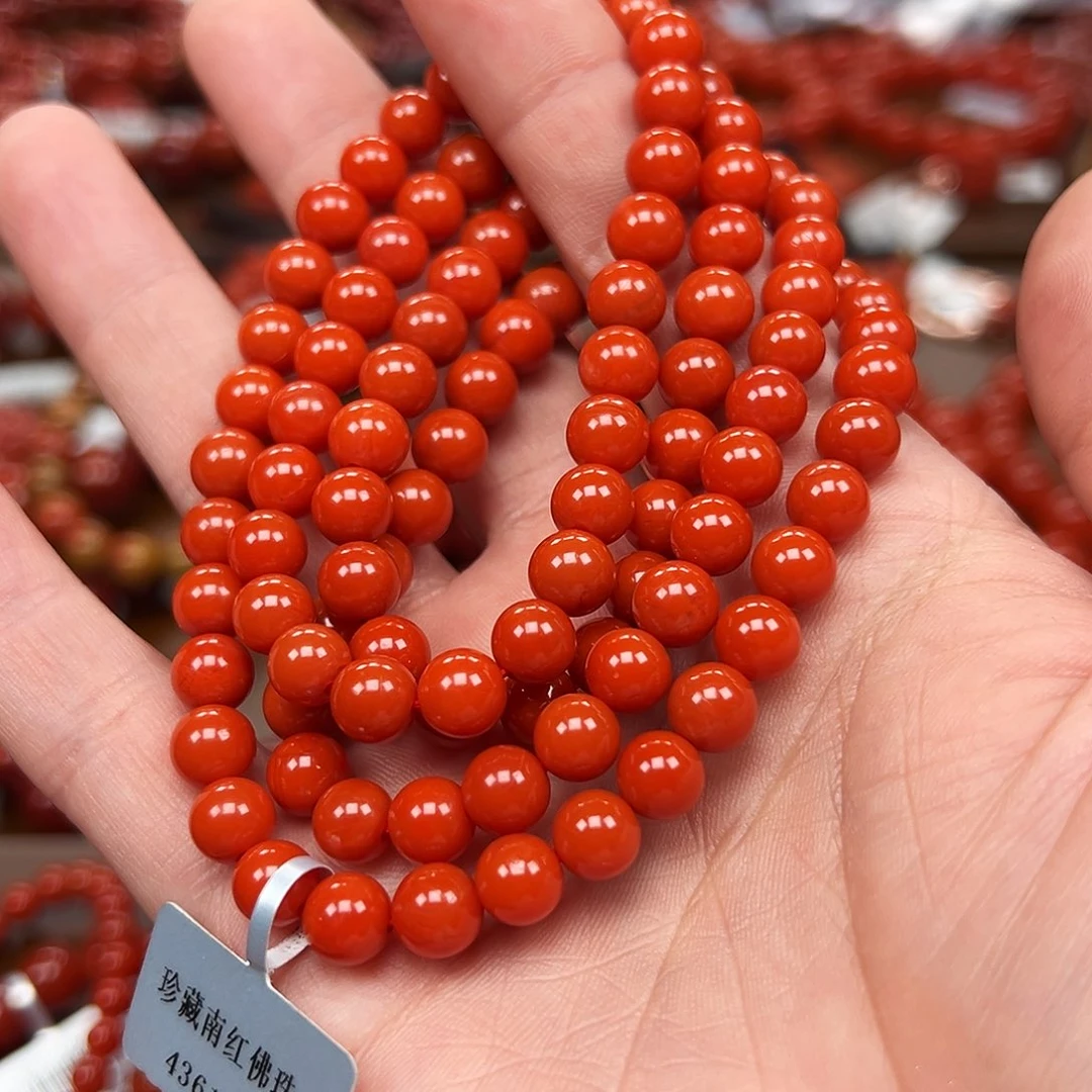 天***空南红玛瑙未镶嵌手链