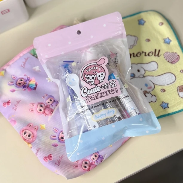 蜜袋鼯新手套餐 奶瓶 勺子 过渡粮 小毯子 外带包 奶蜜出行包
