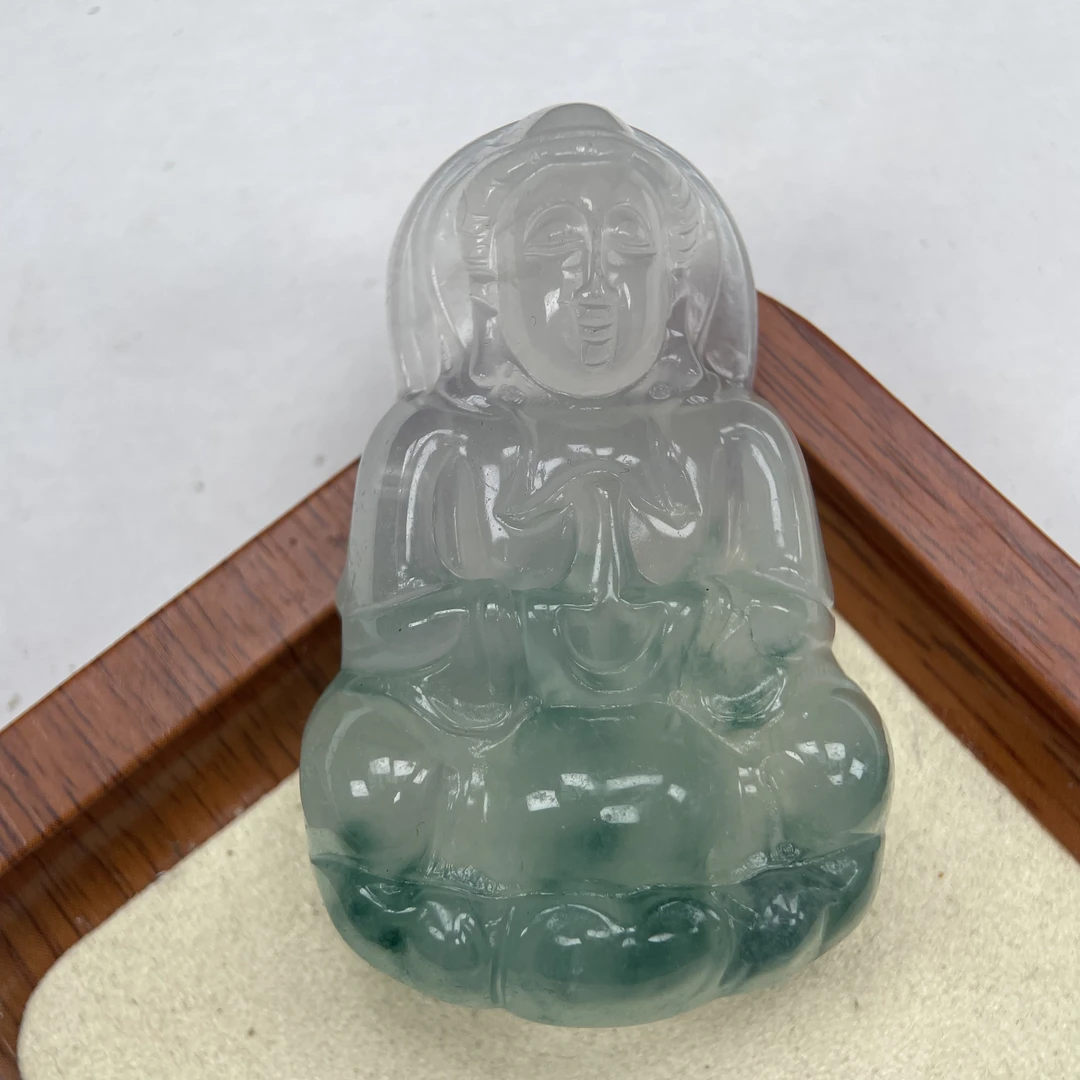 A955蓝飘花观音吊坠时尚百搭男女款多样发货其一