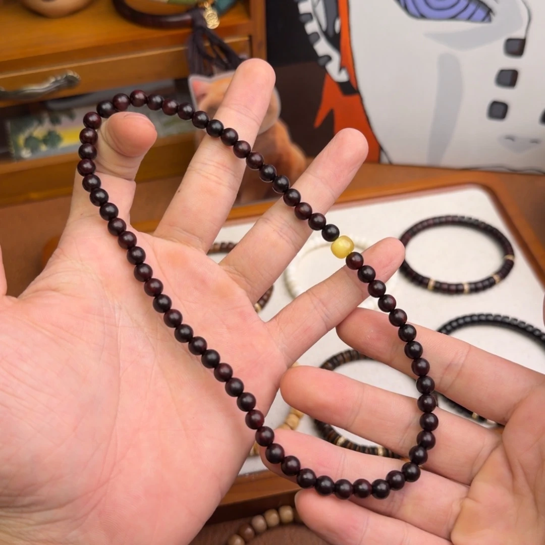 檀香紫檀（小叶紫檀）手串未镶嵌