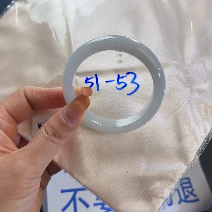 翡翠未镶嵌手镯51。52。53