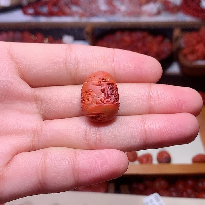 甛***圈南红玛瑙未镶嵌南红悟道2