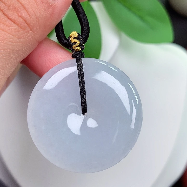 颈饰未镶嵌翡翠平安扣 35.3x5.6mm